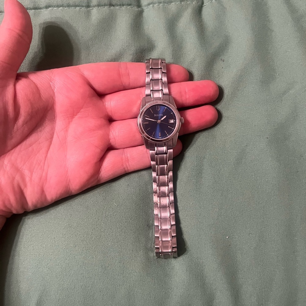 Bulova women’s Silver and Blue  Watch